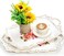 Nicunom 3 Pack Serving Trays with Handles, 16" L x 11" W Rectangular Trays for Eating, Melamine Serving Platters for Party, Floral Trays for Serving Food, Cookies, Desserts, Great Gift