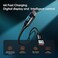 Mcdodo USB Type-C to USB-A Cable 4ft Fast Charge with Wattage Display 6A current XNylon Braided Cord USB3.0 Compatible with Type-C Devices iPhone 15/15 Pro/Samsung S23/iPad Pro/MacBook Pro 2022/Google