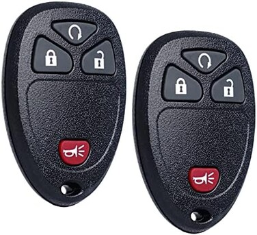 MechanMagic Key Fob Replacement Fits for Chevy Silverado Avalanche Equinox Express Traverse GMC Yukon Sierra 1500 2500 3500 HD Acadia Savana Buick Enclave 2007 2008 2009 2010 2011 2012 2013 Keyless En