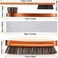 ZJoey 4 Pcs Horsehair Shine Shoes Brush Kit Polish Dauber Applicators Cleaning Leather Shoes Boots Care Brushes Suede Cleaner Brush with Microfiber Shoe Cloth(4 Pcs Style A