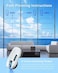 Fmart Window Cleaner Robot T9 Smart Glass Cleaning with Ultrasonic Spray for Indoor Outdoor High Rise Windows Ceilings Powered Washer