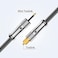 كابل EMK مطلي بالذهب عيار 24 قيراطًا من نوع Toslink إلى Mini Toslink، كابل صوتي بصري رقمي مضفر من النايلون، كابل بصري صغير 3.5 مم للمسرح المنزلي ومكبرات الصوت (طول 1 متر/3 أقدام، Mini Toslink 3.5 مم،