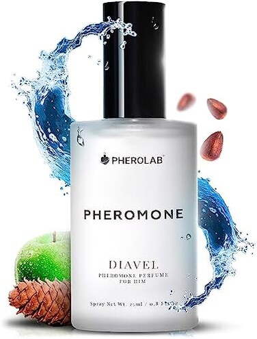 PHEROLAB Men's Pheromone Cologne Spray&ndash; Infused with Oxytocin, Essential OilsDiavel fragrance, Hypoallergenic, Long lasting