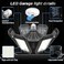 AUDLES 2 Pack LED Garage Light, 200W LED Shop Light, E26/E27 Garage Lights Super Bright Deformable LED Garage Ceiling Light with 61 Adjustable Panels Garage Lighting, Bay Light, Attic Light, Basement