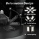 AUDLES 2 Pack LED Garage Light, 200W LED Shop Light, E26/E27 Garage Lights Super Bright Deformable LED Garage Ceiling Light with 61 Adjustable Panels Garage Lighting, Bay Light, Attic Light, Basement
