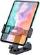 WixGear Universal Airplane in Flight Tablet Phone Mount, Handsfree Phone Holder for Desk with Multi-Directional Dual 360 Degree Rotation, Pocket Size Travel Essential Accessory for Flying.