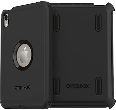 OtterBox Defender Case for iPad Mini 8.3-Inch 7th gen 2024 (A17 Pro/ 6th gen 2021, Rugged Protective Case with built in Screen Protector, 2x Tested to Military Standard, Black, Non-Retail Packaging