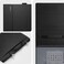 غطاء Spigen Stand Folio مصمم خصيصًا لأجهزة Microsoft Surface Pro 11 / Surface Pro 10 / Pro 9/8 مع حامل قلم (2024/2022/2021 - أسود)