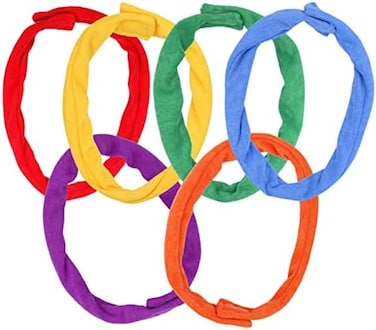 Hoaisun Sensory Chew Necklace for Kids Boys and Girls, Chewy Fabric Necklaces for Autism Biting Teething ADHD SPD, Reduce Chewing Biting Fidgeting for Toddler, 6 Pieces Absorbent and Soft Terry Cloth