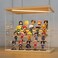 LANSCOERY Clear Acrylic Display Case with Light, Assemble 4 Tier Display Box Stand with Wooden Base, Dustproof Protection Showcase for Collectibles Memorabilia Figurines (11.8x8.9x11inch;30x22.5x28cm