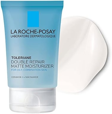 La Roche-Posay Toleriane Double Repair Matte Face Moisturizer, Daily Gel Moisturizer For Oily Skin Control with Niacinamide, Oil-Free, Non-Comedogenic, Moisturizing for Sensitive Skin