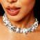 Jeairts Rhinestone Choker Necklace Sparkly Crystal Choker Statement Prom Necklaces, Accessories for Women, Gemstone, Rhinestone