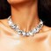 Jeairts Rhinestone Choker Necklace Sparkly Crystal Choker Statement Prom Necklaces, Accessories for Women, Gemstone, Rhinestone