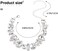 Jeairts Rhinestone Choker Necklace Sparkly Crystal Choker Statement Prom Necklaces, Accessories for Women, Gemstone, Rhinestone