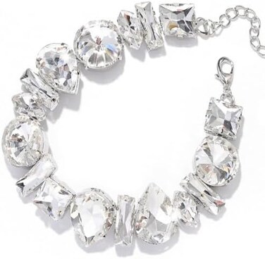Jeairts Rhinestone Choker Necklace Sparkly Crystal Choker Statement Prom Necklaces, Accessories for Women, Gemstone, Rhinestone