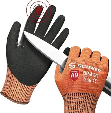 Schwer Cut Resistant Gloves Level 9, Touchscreen