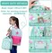 VASCHY Lunch Boxes Bag for Kids, Insulated Lunchbox Reusable Containers for Girls with Detachable Shoulder Strap for School Flamingos