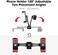 Manbily Phone Tripod Mount Adapter, 360&deg; Rotatable Dual Cell Phone Holder Clip, Adjustable Clamp with 4 Cold Shoe, for Tripod Monopod Selfie Stick Vlog Live Streaming Video Recording