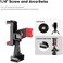 Manbily Phone Tripod Mount Adapter, 360&deg; Rotatable Dual Cell Phone Holder Clip, Adjustable Clamp with 4 Cold Shoe, for Tripod Monopod Selfie Stick Vlog Live Streaming Video Recording
