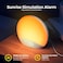 REACHER Sound Machine Sunrise Alarm Clock with Night Light, 26 Nature Inspired Sleep Sounds, 0-100% Dimmable Clock, Sunrise Lamp, Wake Up Light, Brown/Pink/White Noise Machine for Babys, Adults, Kids