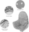 وسادة كرسي الطعام Twoworld لكرسي الطعام IKEA Antilop، غطاء مقعد كرسي الطعام للأطفال، بطانة، وسادة لكرسي الطعام IKEA Antilop (رمادي عصري)