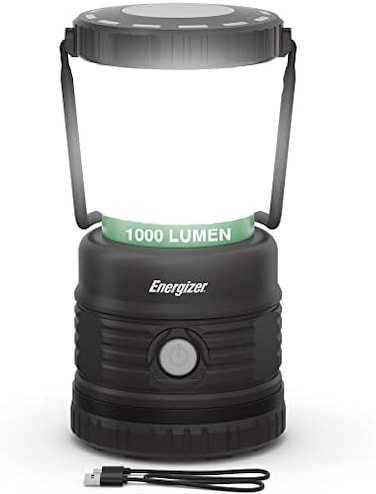 Energizer Rechargeable LED Camping Lantern by , Bright and Rugged Tent Light, Water Resistant Lantern for Camping, Hiking, Fishing, Emergency (USB Cable Included