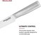 KitchenAid Gourmet Forged Stainless Steel Serrated Utility Knife with Custom-Fit Blade Cover, 5.5-inch, Sharp Kitchen Knife, High-Carbon Japanese Stainless Steel Blade, Brushed Stainless Steel Handle