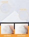 PLANTIONAL Medium Weight White Iron-On Non-Woven Fusible Interfacing: 39 x 72 inch Medium Weight Non-Woven Interfacing Iron On Polyester Single-Sided Interfacing for DIY Crafts Supplies