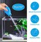 WEAVERBIRD Manual Fish Tank Water Changer Aquarium Dropper, 30ml Aquarium Clean Pipette Dropper, Fish Tank Cleaning Waste Remover, Aquarium Gravel Cleaning Straw, Blue