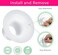 LOZAEVE 18mm Silicone Flange Inserts Compatible with for Spectra S1/S2, Medela, Bellababy, Elvie, Paruu R12 P10, Momcozy S9 S10 S12 Pro, Freemie Breast Pump Shield, Reduce 27-28mm Tunnel to 18mm, 2pcs