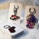 Temlum 100 Pcs Keychain Display Cards with Self-Sealing Bags, 3'' x 4.7'' Keychain Cards Holder for Display Keyring Cards Jewelry Packaging Supplies (White