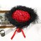 Soarer Black Ostrich Feather Boas &ndash; 2yards 3ply Long Boas for Party, DIY Production, Clothing Decoration (Black