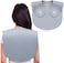 Noverlife Large Hair Dye Collar, Waterproof Weighted Front Hair Collar Barber Hair Dye Collar, Silicone Hair Cutting Shawl, Rubber Neck Wrap Neck Guard, Salon Hairdressing Hair Cutting Pad - Gray