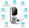 Sifely Keyless Entry Smart Lock - FingerprintKeypad Access, Front Door Handle, Silver