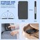 CYKOARMOR Switch Game Case for Nintendo Switch Game Card with 24 Switch Game Holder Storage and 24 Micro SD Cartridge Slots, Slim Switch Game Organizer Incl. Hard ShellSoft Rubber-Stripe Grey Black