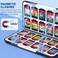 CYKOARMOR Switch Game Case for Nintendo Switch Game Card with 24 Switch Game Holder Storage and 24 Micro SD Cartridge Slots, Slim Switch Game Organizer Incl. Hard ShellSoft Rubber-Stripe Grey Black