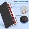 CYKOARMOR Switch Game Case for Nintendo Switch Game Card with 24 Switch Game Holder Storage and 24 Micro SD Cartridge Slots, Slim Switch Game Organizer Incl. Hard ShellSoft Rubber-Stripe Grey Black