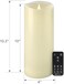 Softflame Flameless Pillar LED Candle 4 x 10"IvoryRealistic Moving and ing FlameRemote Control with 2/4/6/8/10/12 Hour Timer Included