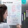 Yuc Magnetic Dry Erase Vertical Weekly Calendar for Fridge with New Premium Stain Resistant Technology - Whiteboard Organizer Planner - Dry Erase White Board Calendar - Refrigerator Magnets