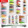 Aorace Fishing Lures Kit Mixed Including Minnow Popper Crank Baits with Hooks for Saltwater Freshwater Trout Bass Salmon Fishing