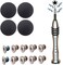 SLAUNT 4 Pack Rubber Feet 10pcs Repair Replacement Screw Compatible with Mac Book Pro Retina A1425 A1502 A1398 13" 15" Bottom Case Screw Rubber Feet and Screwdriver Repair kit