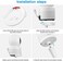 Koroao Baby Monitor Mount for VTech VM5463/RM5764HD/RM5864HD/ RM7764HD Baby Monitor Versatile Twist Mount Without Tools or Wall Damage