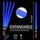 MIWIND Light Up Saber 3 Packs 3 Colors LED Expandable Dual Light Swords Set with Sound (Motion Sensitive, Light Up Sabers for Kids Adults Gifts for Christmas Dress Up Costume, Galaxy War Fighters