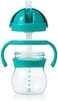 OXO Tot Transitions Straw Cup with Removable Handles, Teal, 6 Ounce (2 Pack