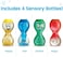 hand2mind Learning Resources Sensory Bottles to Express Your Feelings, Kids, Emotions, Easy to Grip, 3Years Old
