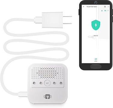 YoLink Smart Power Fail Alarm, AC Power Outage Alert, LoRa Long-Range Wireless, Remote Monitoring, App Alerts, Text/SMS, Email Alerts, YoLink Hub Required!