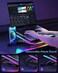 KeiBn Upgarde Laptop Cooling Pad, RGB Lights Laptop Cooler 6 Fans for 15.6-17.3 Inch Laptops, 7 Height Stands, 10 Modes Light, 2 USB Ports, Desk or Lap Use (A8,Blue