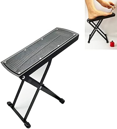 Treamlyn Pedicure Foot Rest Stand, Beauty Footrest for Pedicures, Toenail Care Stand with Non-Slip Rubber, Adjustable Foot Pedal, Pedicure Foot Stand for Home Foot Spa