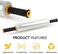 Modern Innovations 15 Inch Stretch Wrap With Handles - Industrial Clear Plastic Film for Pallet, Moving Supplies and Shrink Wrap - 1000 Feet, 60 Gauge (1 Pack
