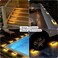 DetarZinLED Solar Step Lights Waterproof,Warm White Deck Outdoor,Solar Fence LED,Solar for Stairs,Yard,Patio,Post,Railing,Garden,Backyard,Front Door,Pathway,Driveway,Porch(4 Pack